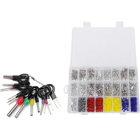 774-Piece Automotive Wiring Connector Kit, with Tinned Copper Terminal Pins and 1/1.5/1.8/2.2/2.8/3.5 mm Electrical Sealing Caps for Car, Motorcycle, Boat (1/5)