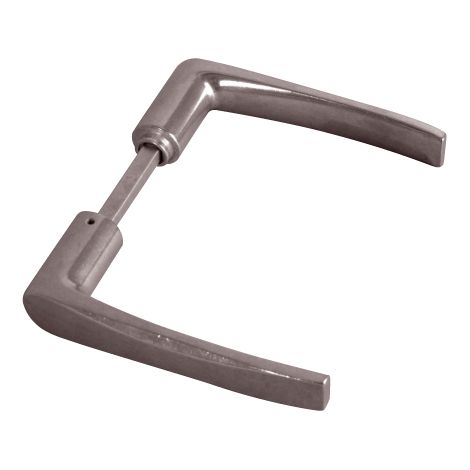 Béquille double 1 portée aluminium poli carré de 7 x 90 mm - BILCOCQ