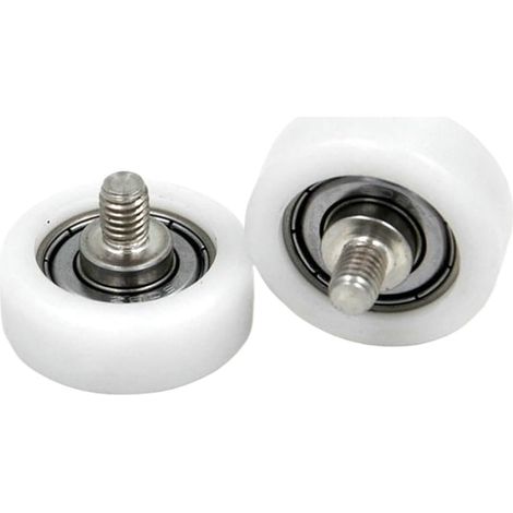 Packung mit 5 Stück M6-Kunststofflager, 26 mm Durchmesser, 26 x 7 mm, je 1 Stück