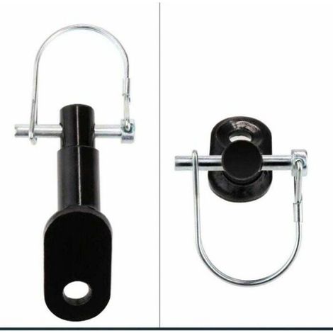 Coupleur Attelage Remorque Vélo - Mousqueton Intégré - Compatible Avec La Plupart Des Remorques Vélo - Pour Transport Enfants Ou Chiens - 1 Pièce (1/4)