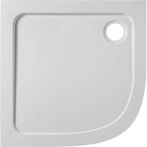 Receveur de douche JACOB DELAFON Flight quart de rond extra plat douche italienne 80 x 80, Blanc (1/3)