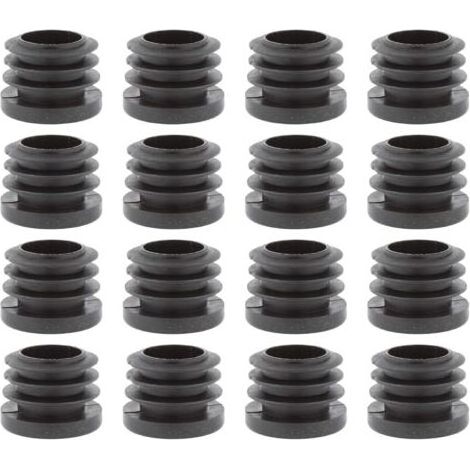 ALLIANDISLot de 16 Bouchons à Lamelles Ronds - Capuchons de Protection en Plastique - Bouchons d'Extrémité (Diamètre 16 mm, Rond) (1/4)