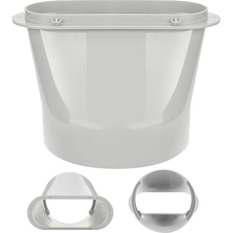Raccord de tuyau de clim portable Raccord tube d'évacuation fenêtre plate Adaptateur de tuyau d'évacuation de clim Pour conduit de diamètre 130mm/150mm, pour fenêtre, maison (1/5)