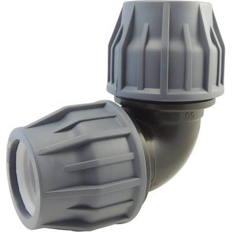 Coude 90° à compression pour tuyau de piscine 50mm (1/2)