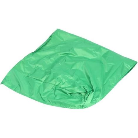 Green garden cover for portable square small pool.
