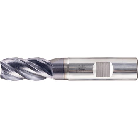PFERD VHM Eckfräser lang 4 Schneiden Ø 16 mm 45° Fase TiAlN Schaft HB Universal Line Schruppen Schlichten Nuten (1/5)