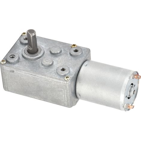 Moteur à engrenage à vis sans fin JSX100370 à verrouillage automatique, 12 V CC, 62 tr/min, réducteur de vitesse électrique (1/5)
