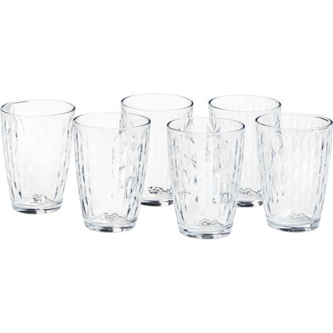 Mopita Praga set 6 bicchieri bibita vetro trasparente 415 ml