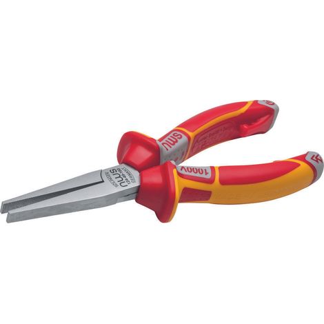 nws-124-49vde-160-alicate boca plana larga serie 49 vde largo 160 mm