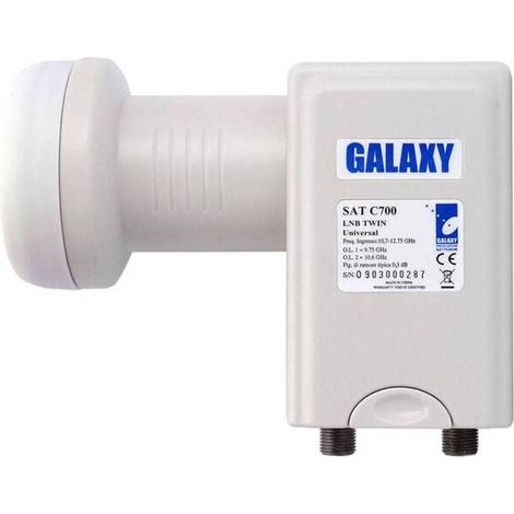 CONVERTITORE LNB UNIVERSALE 2 USCITE BCO/NER