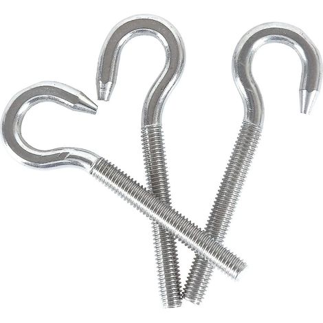 Anneaux de vis M8 en acier inoxydable 304 avec crochet rond allongé (1/4)