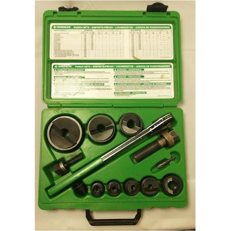 Set di perforatori Greenlee 36693 ISO 16-ISO 63