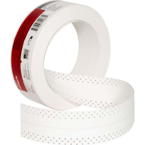 Bande de jointoiement pour plaques de plâtre 30m – Noyau composite laminé – Résistante aux chocs et cycles thermiques – Protection angles cloison sèche