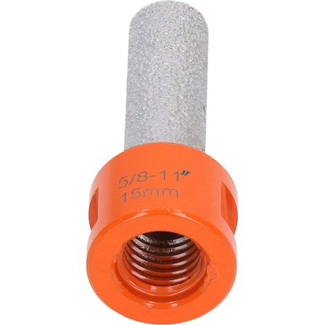 Fraise diamantée à bout pour agrandir percer affiner calibrer pierre granit quartz acier alliage 15mm 0.59in 5/8-11 (1/5)