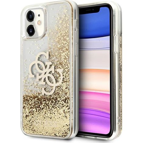 Guess GUHCN61LG4GGO iPhone 11 6.1" / Xrzłoty/gold hardcase 4G Big Liquid Glitter (1/5)
