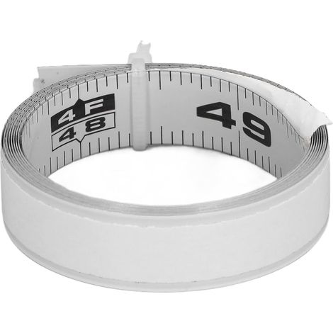 Mètre ruban autocollant, 4ft, acier carbone, pour menuiserie (1/5)
