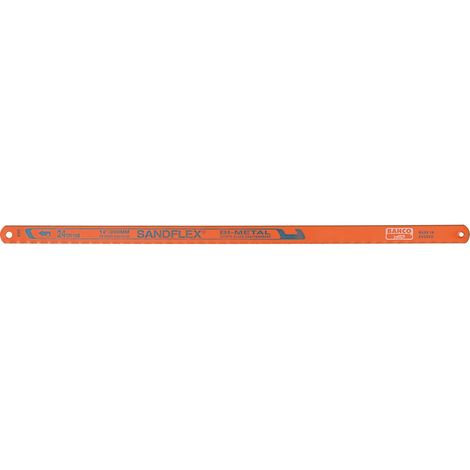 Bahco Sandflex-Bimetall-Sägeblatt für Metallsägen - 24 Zähne/Zoll - 300 x 13 x 0,65 mm