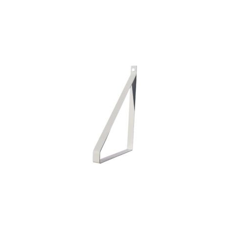 Quincadeco – Support étagère murale métal blanc – Console en acier pour tablette jusqu'à 19 cm – Finition peinture époxy – Pose facile en 2 points (1/2)