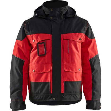 Veste de travail hiver 4886 - Rouge/Noir L (1/4)