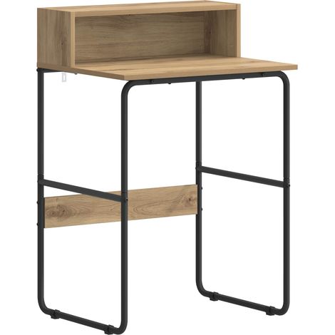 Desk with Storage Artisan Oak 60 x 50 x 91 cm vidaXL (1/5)