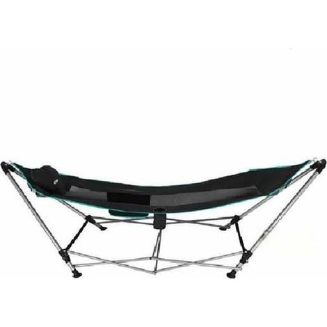 Color-baby Hamac Pliant Acier avec Porte-gobelet 265x78 cm