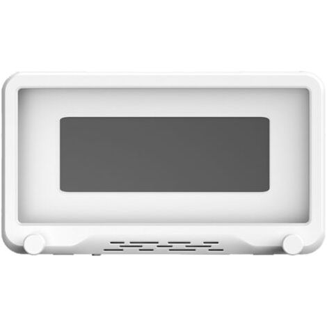 Supporto per telefono da parete bianco, impermeabile, con rivestimento touch-sensitive, ideale per il bagno, la cucina o la vasca da bagno. Compatibile anche con gli specchi. (1/5)