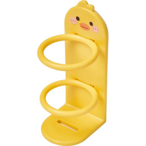 Soavoa Support Brosse à Dents Mural Sans Perçage Design Canard Jaune Salle de Bain Lot de 1 (1/4)