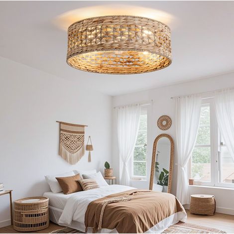 Ventilatore da soffitto con luce, 6 velocità, app e telecomando, rame DESVIAE (1/5)