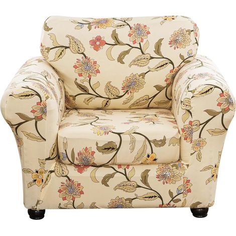 Housse de Canapé Extensible, Housses Canapé 1/2/3 Places avec Accoudoirs, Housse Canape avec Housses de Coussin, Protege Canape pour Chiens et Chats Animaux Antisalissure (1/5)