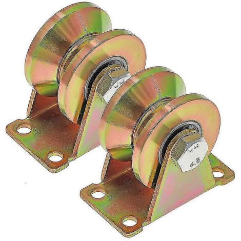 Pcs V-groove Wheel 50mm Sliding Gate Steel For Load Capacity 270kg Per Roller Ya Waterproof (1/5)