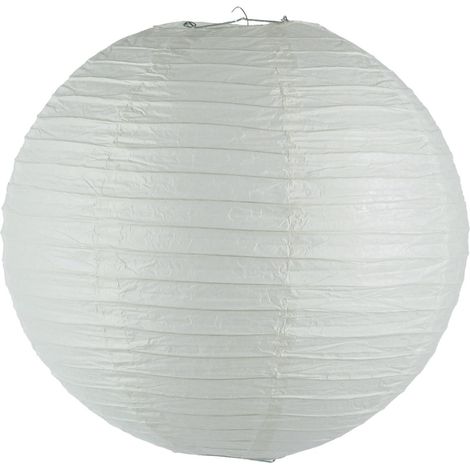 Kugellaterne - Papier und Metall - weiß - D45 cm - Atmosphera (1/4)