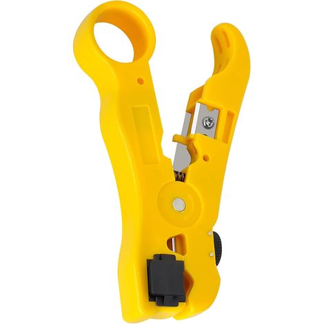 Pince à dénuder pour câble coaxial, SK5, lame tranchante portable, pour sertissage de câbles coaxiaux, réseaux manuels, jaune (1/5)