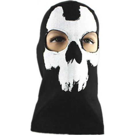 Cache-visage extensible camouflage équitation ne rétrécit pas moto couvre-chef crâne fournitures Halloween (1/5)