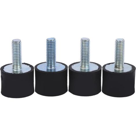 Silent Bloc M6, 4 pièces Silent Bloc Climatisation M6 Amortisseurs Anti-Vibration pour l'automobile un Boulon (1/5)