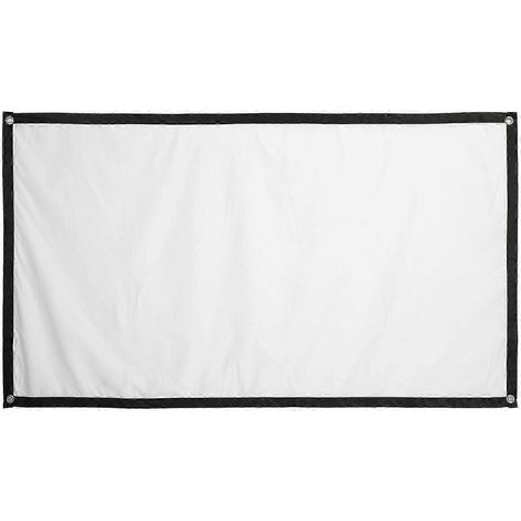 213 cm große 16:9 HD-Projektionsleinwand mit Haken, für Filmvorführungen im Innen- und Außenbereich sowie professionelle Präsentationen, ideal für Heimkino und Büro.