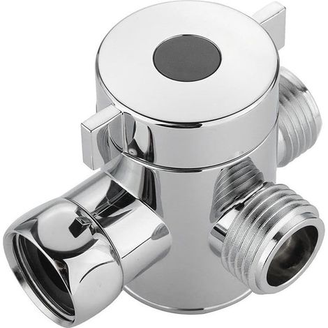 Robinet inverseur 3 voies adaptable 1.27 cm pour bidet et douche - Adaptateur plomberie polyvalent installation facile (1/4)