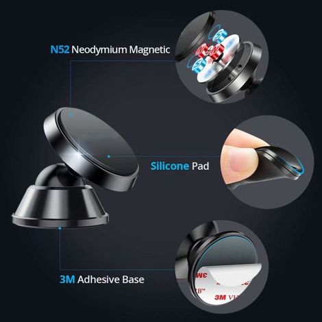 Autotelefonhalterung, magnetische Smartphone-Halterung für das Armaturenbrett, universelle Autotelefonhalterung
