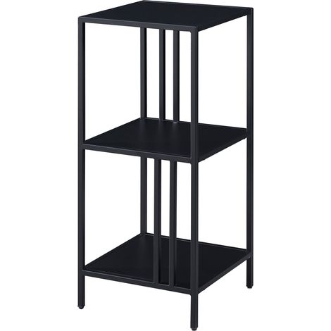 Mensola autoportante in acciaio 80 x 35 x 35 cm nero 030006954