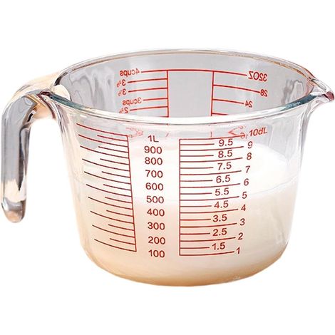 Verres doseurs en verre – Récipient de mesure transparent, sûr et portable (1/5)