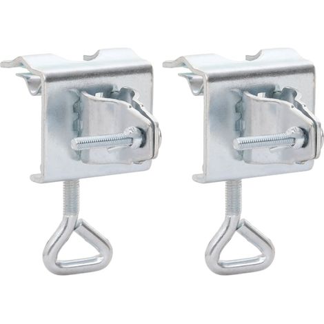 Sonnenschirmhalter für Balkon 2 Stk. 32 mm Verzinkter Stahl