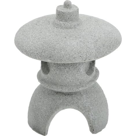 Sandstein Laternenfigur Gartendekoration mit realistischem