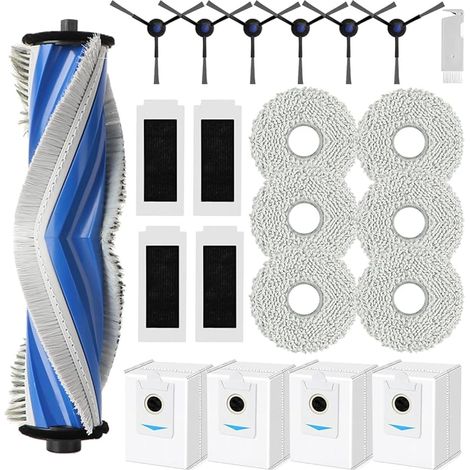 Ricambi per aspirapolvere ECOVACS DEEBOT T30S/T30S Pro, kit di accessori comprendente 1 spazzola principale, 4 filtri (1/5)