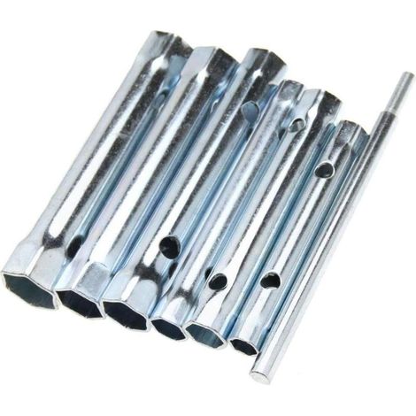 Lot de 6 clés à double extrémité pour plombier, écrou arrière de robinet, clé à bougie d'allumage étendue (1/3)