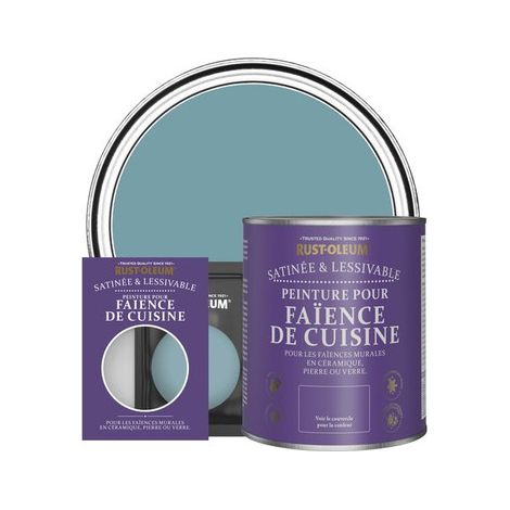 Peinture pour Faïence de Cuisine, Finition Satinée - Océan (1/3)