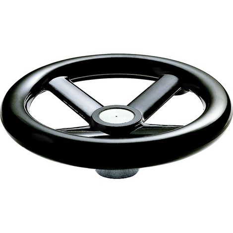 Volant de manœuvre RS PRO 300mm, 52mm Ø de montage en Phénoplaste, Renforcé de fibre végétale ( Prix pour 1 )