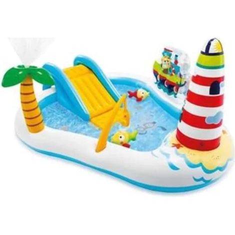 Piscina Gonfiabile Fishing Fun Play Center +3 Anni 218 CMX188X99H. Peso (1/5)