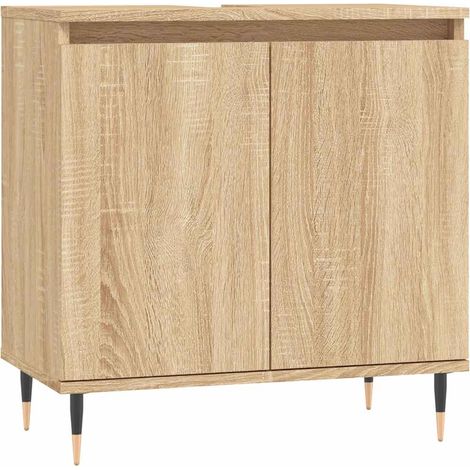 Maison Exclusive - Mobile da Bagno Rovere Sonoma 58x33x60 cm in Legno Multistrato