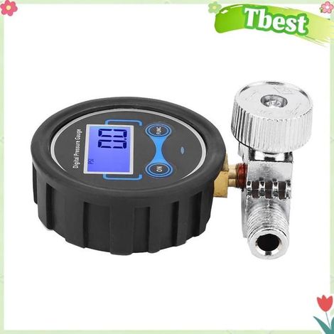 Vanne de commande de régulateur de pression d'air numérique pour pistolet de pulvérisation, jauge pneumatique compacte avec (1/4)