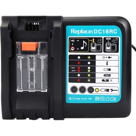 Chargeur Makita de batterie de remplacement pour Makita DC18RC 14.4V 18V 3A (1/5)