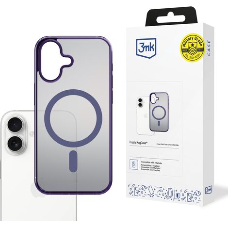 Custodia magnetica 3mk Frosty per Apple iPhone 17, colore viola. (1/5)